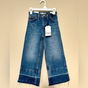 Zara kids size 6 wide leg  - blue jeans